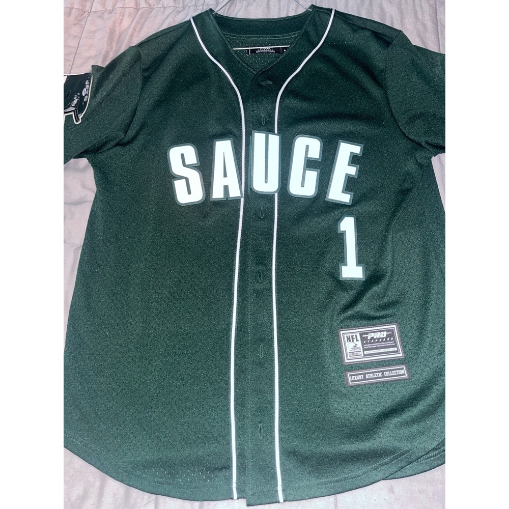 Pro Standard NFL New York Jets Sauce Gardner Baseball Jersey Green Mens Medium